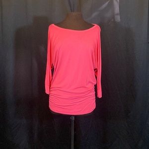 Made by Johnny 3/4 sleeve pink tunic